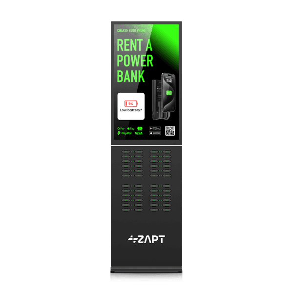 ZAPT Titan-48 phone charging station for venue rental
