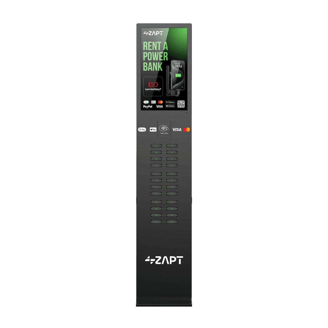 ZAPT Titan-24 floor-standing phone charging station