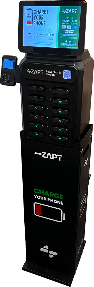 ZAPT station on its free floor stand